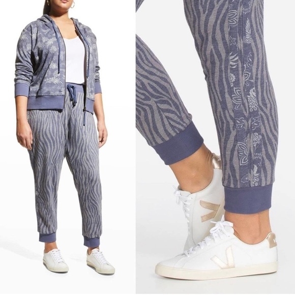 NEW Johnny Was Hazy Allebra Tuxedo Sweatpant Joggers Plus Size Size 3X $190 - Picture 1 of 5